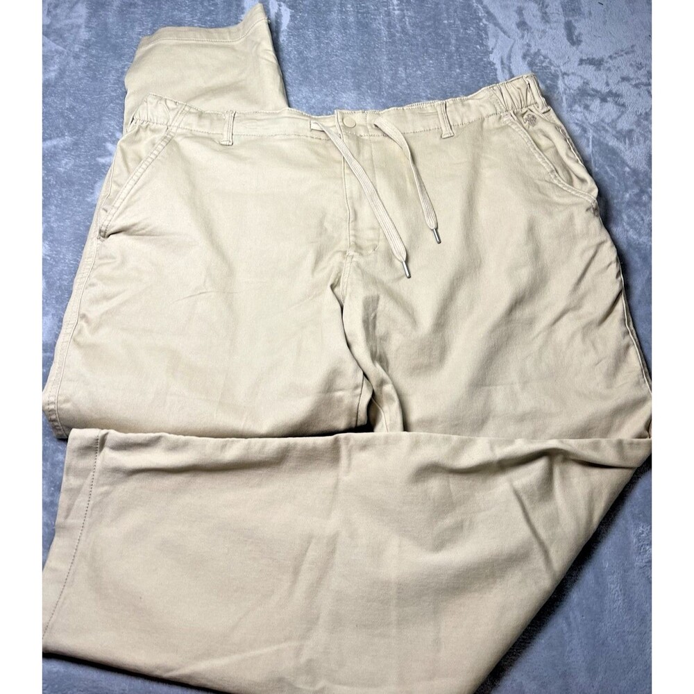 U.S. POLO ASSN. mens NWOT drawstring khaki pants 2XL preppy cabincore comfort